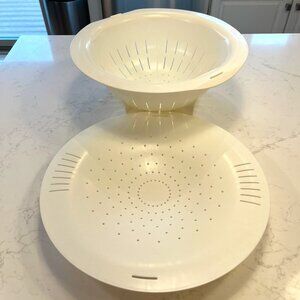 Never Used Tupperware Large Double Colander